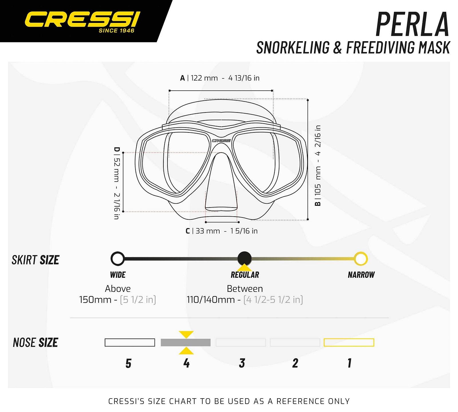 Маска для снорклінгу Cressi Perla Unisex, фото №5