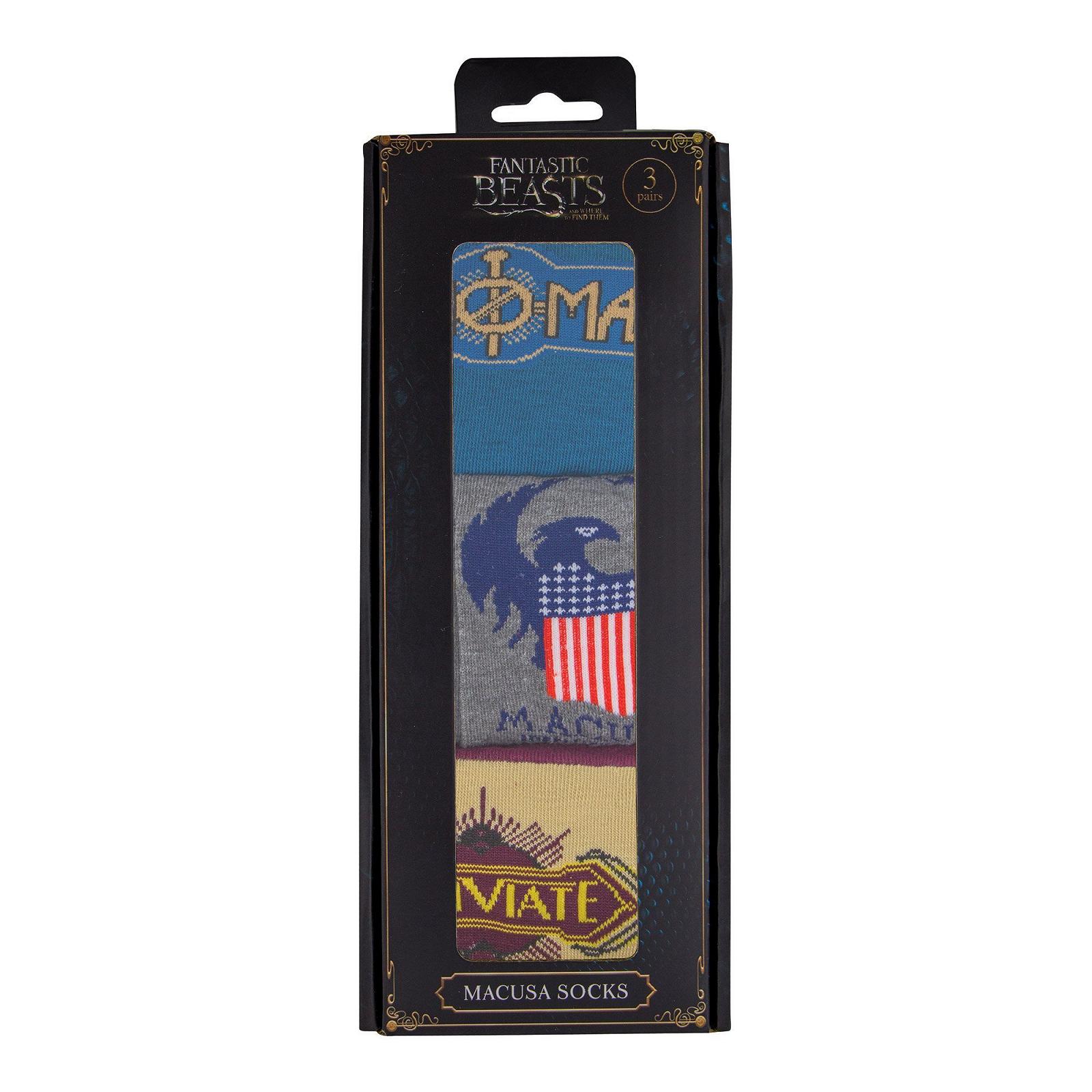 Носки Harry Potter Fantastic Beasts Macusa Комплект из 3 Разноцветный 36-40, фото №2