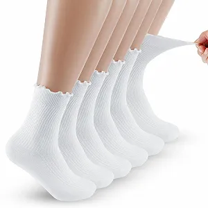 Шкарпетки з рюшами Бавовняні 6 пар 36-42 - Фото 1