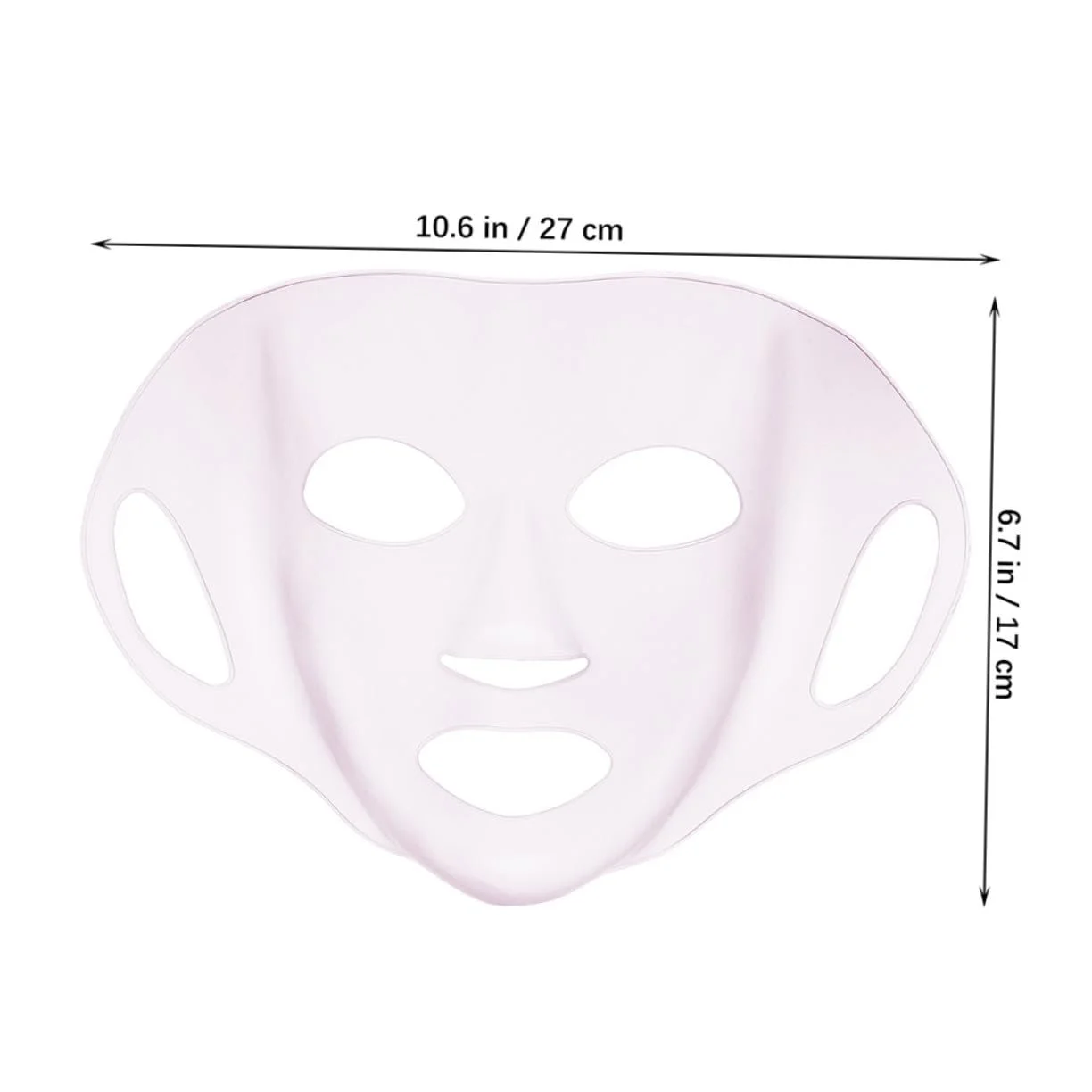 Силіконова маска HONITANO, 3 шт, рожева, фото №2