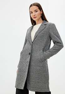 Пальто ONLAGNETE ASTRID CHECK COAT CC OTW 15228610 Черный в клетку S - Фото 1