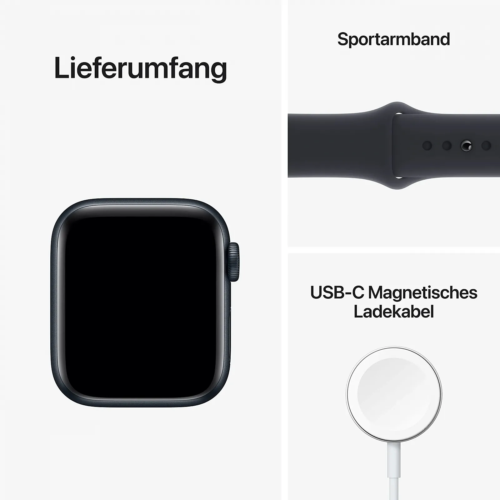 Смарт-часы Apple Watch SE (2nd Generation) GPS 40мм - алюминиевый корпус Midnight с ремешком Midnight Sports - Regular, фото №7