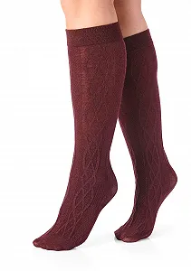 Гольфы Weltbild 2 пары Бордовый; серый synthetic.ua - Фото 1