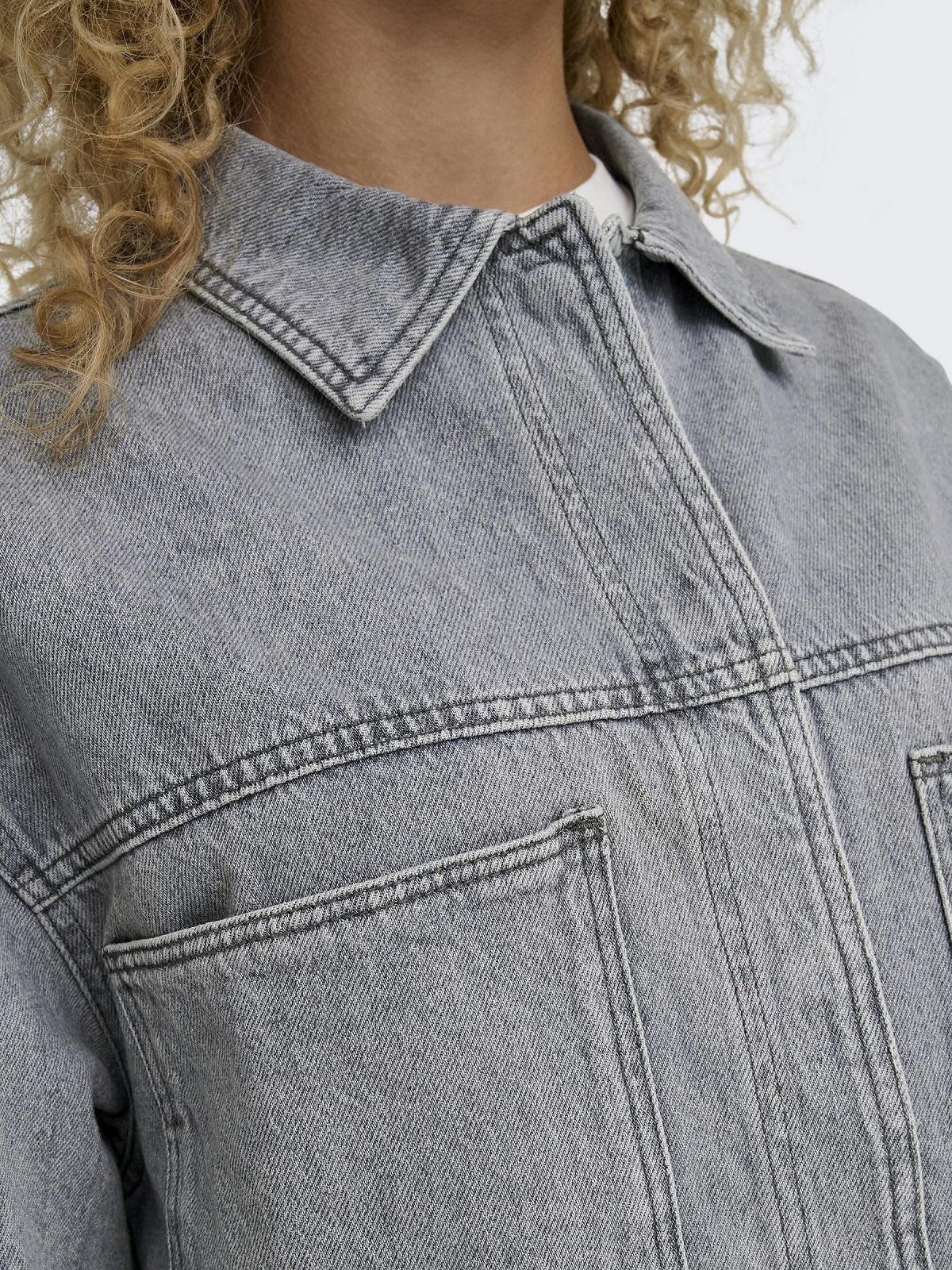 Рубашка ONLY Женская Onlemmie L/S Серый DNM Azg Noos, фото №7