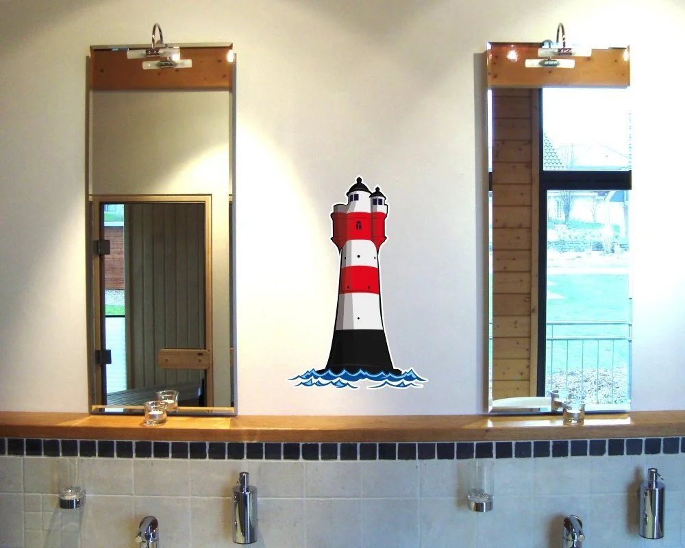 Наклейка на стену Red Sand Маяк разноцветная 20 x 30 см, фото №2