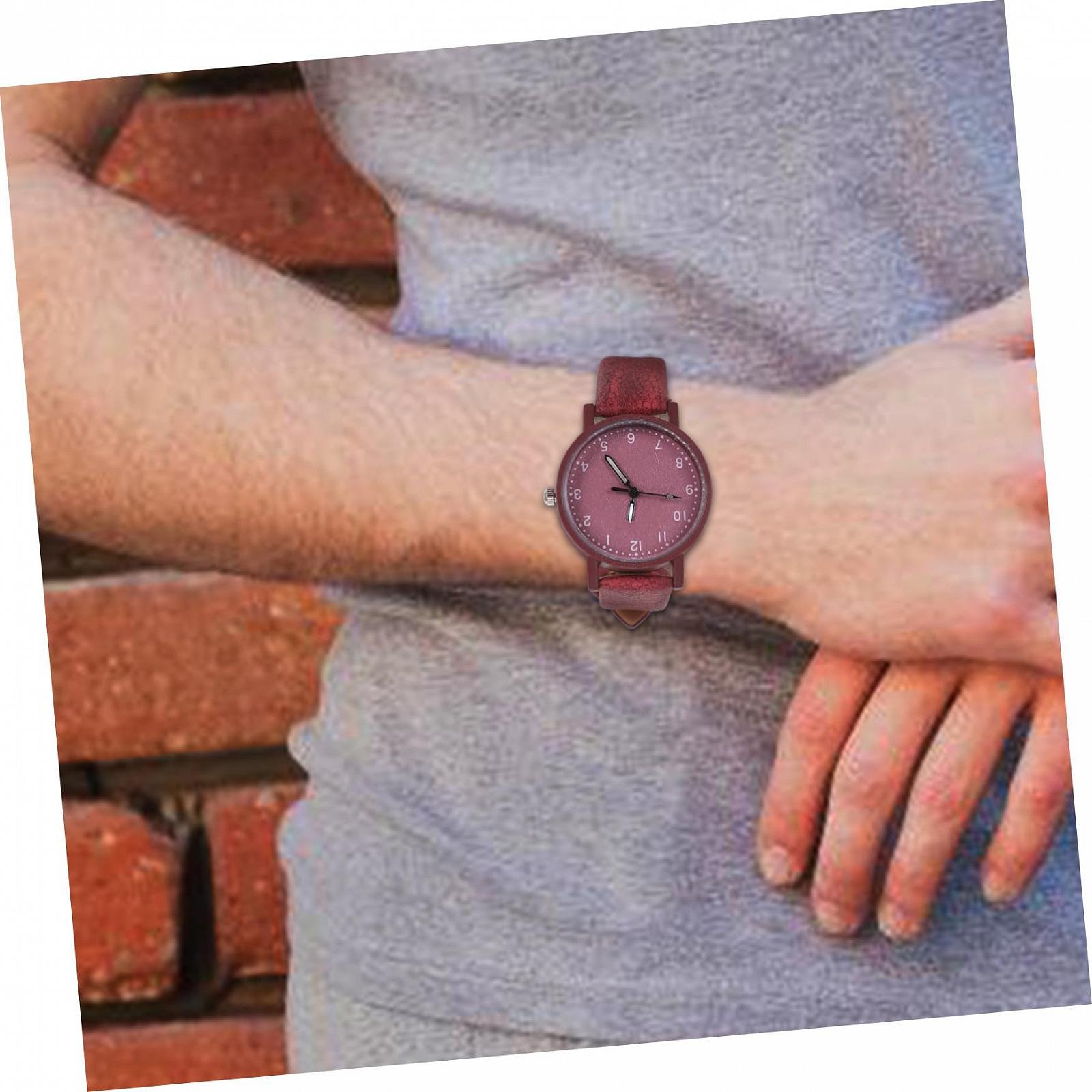 Женские наручные часы Healvian Modern, красные кварцевые часы для студенток и женщин, простые часы для подарка на день рождения с точным отображением времени, фото №6 Женские наручные часы Healvian Modern, красные кварцевые часы для студенток и женщин, простые часы для подарка на день рождения с точным отображением времени, фото №6