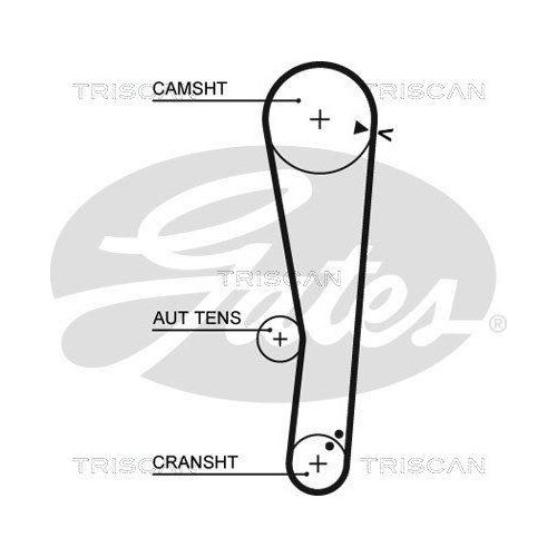 Комплект ременя ГРМ TRISCAN 8647 43008, фото №2 Комплект ременя ГРМ TRISCAN 8647 43008, фото №2