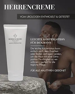 Крем Легкий лосьон для тела для мужчин 200 мл, быстро впитывающийся, увлажняющий лосьон для сухой кожи, веганский, дерматологически протестированный synthetic.ua - Фото 1