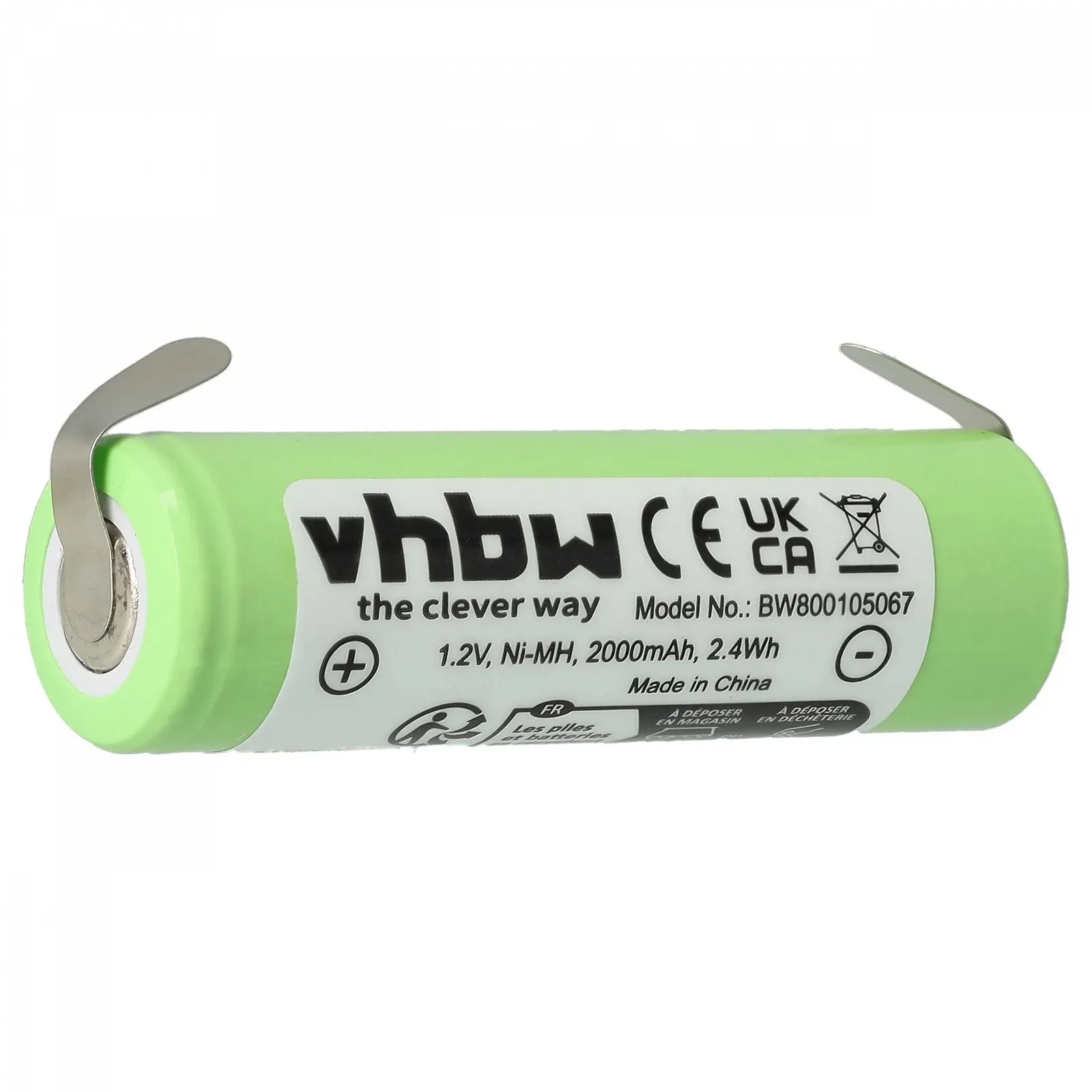 vhbw Battery Philips Norelco HS350 HQ6849 HS355 HS600 PQ212 PQ222 2000 мА·год 1.2 В NiMH, фото №1