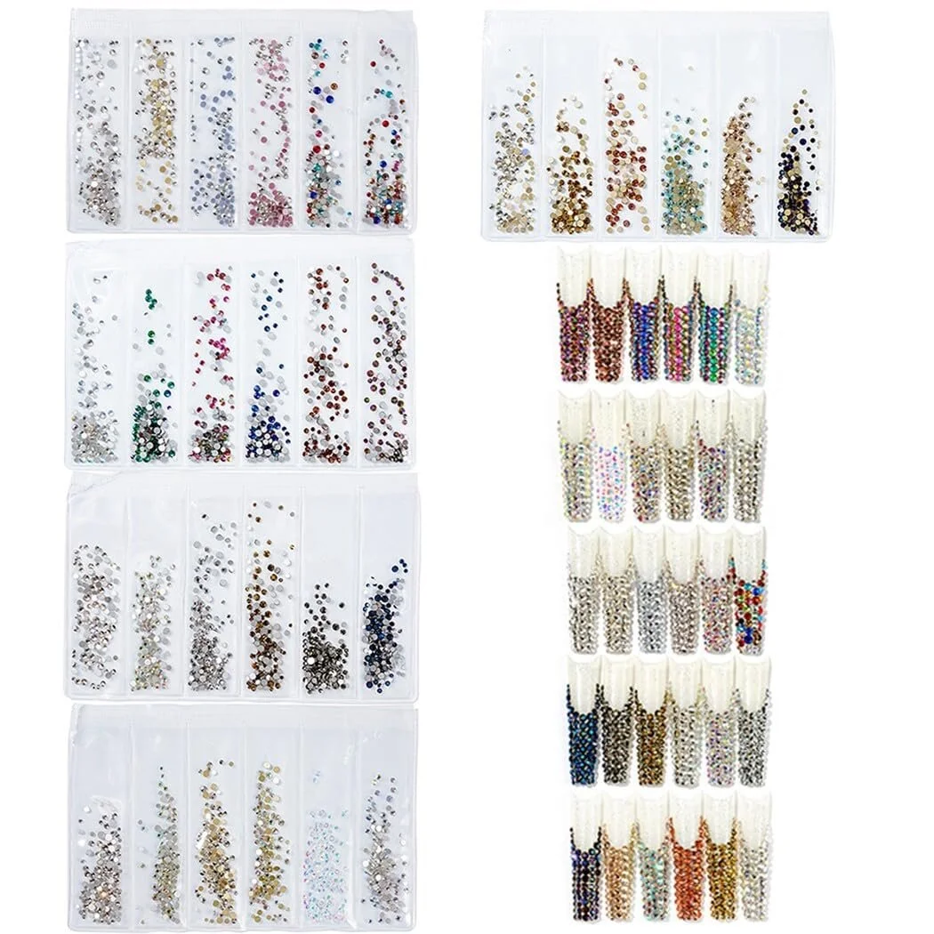 3D Подвески для ногтей Стразы Декоративные Полукруглые 6 шт., фото №4