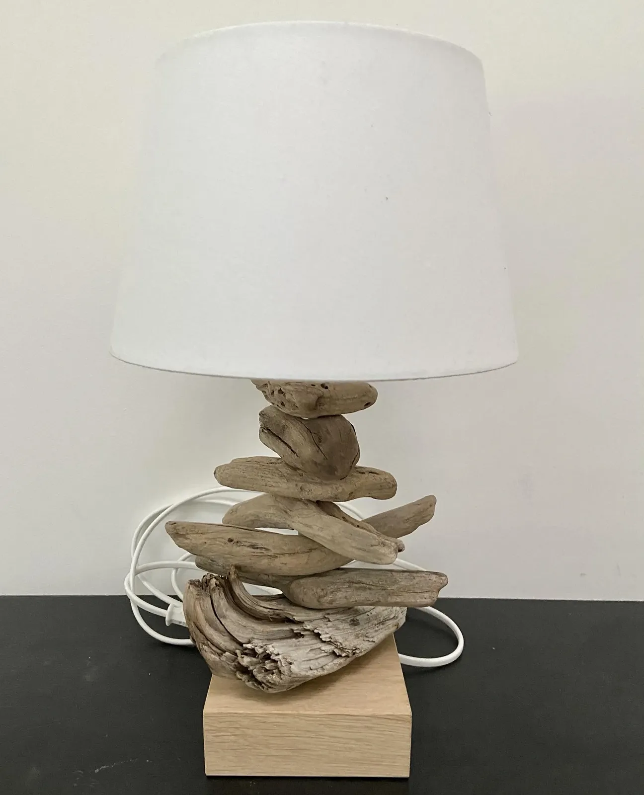 Настільна лампа Handmade Driftwood Натуральне дерево, фото №6