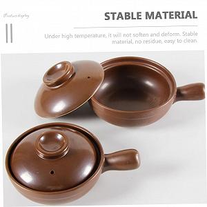 Кастрюля для тушения Veemoon керамическая термостойкая антипригарная для открытого огня synthetic.ua - Фото 1