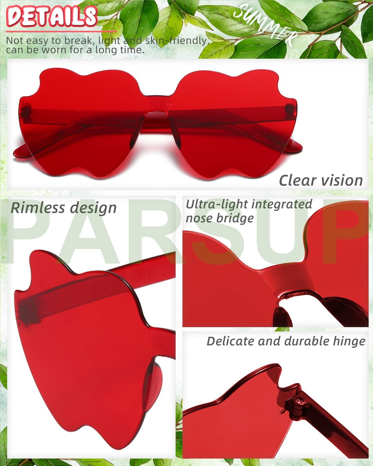 Сонцезахисні Окуляри Безоправні у Формі Яблука 14 пар Різнокольорові, фото №3 Сонцезахисні Окуляри Безоправні у Формі Яблука 14 пар Різнокольорові, фото №3