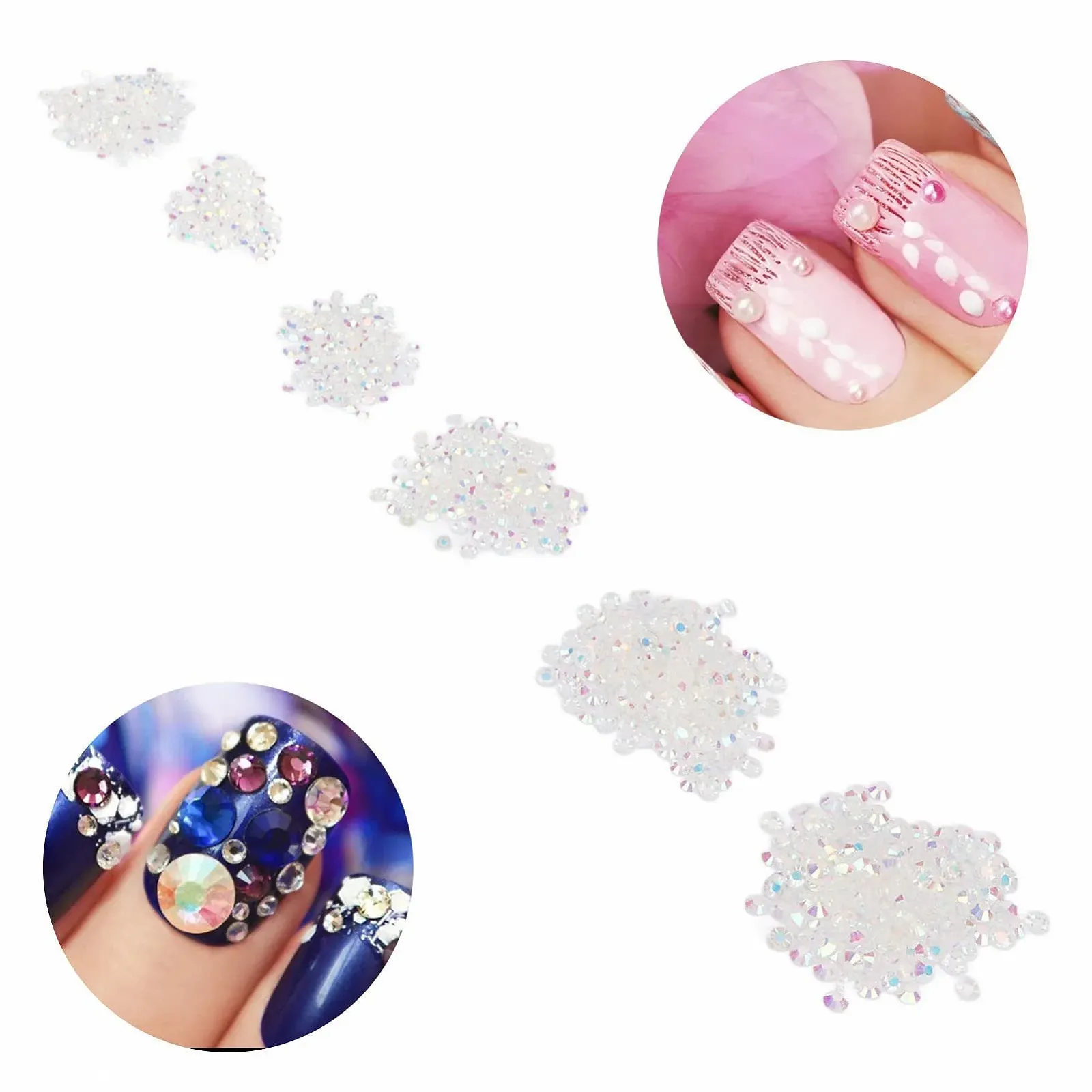 Стразы Стекло Цветное Плоское Дно 3D DIY Декоративные, фото №5