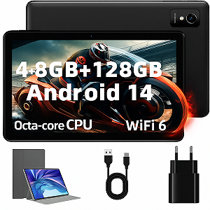 Планшет 10.1" Rebecco K50 4+8/128Gb Androi 14 6000 mAh Black - Фото 1