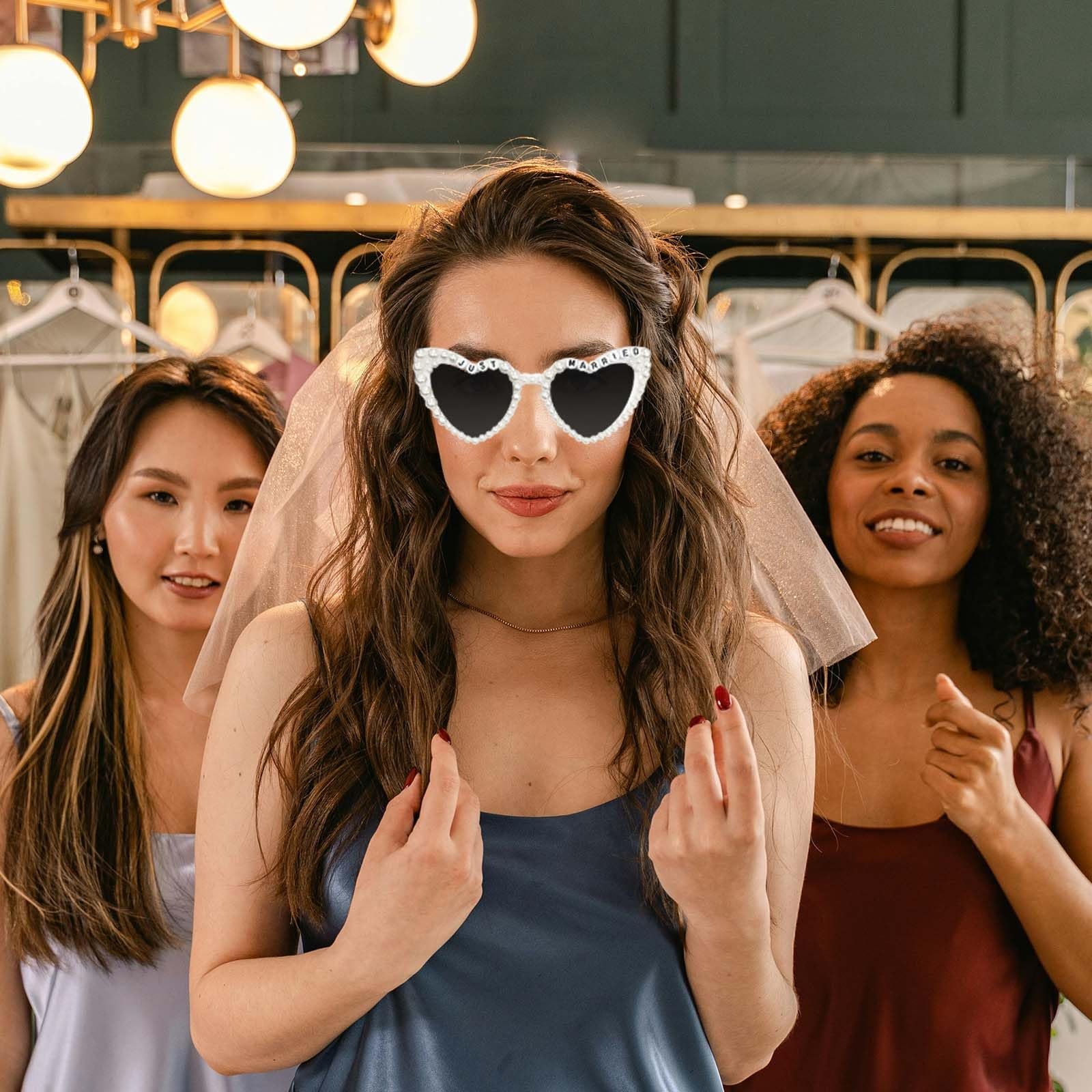 Солнцезащитные очки невесты Topfunyy для девичника, фото №5