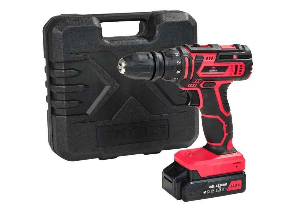 Шуруповерт акумуляторний DFR 10 мм Hex 1/4’’ 18В 2А*год 0-400/0-1400 AU 18/2KP QC ТМ VITALS, фото №1 Шуруповерт акумуляторний DFR 10 мм Hex 1/4’’ 18В 2А*год 0-400/0-1400 AU 18/2KP QC ТМ VITALS, фото №1