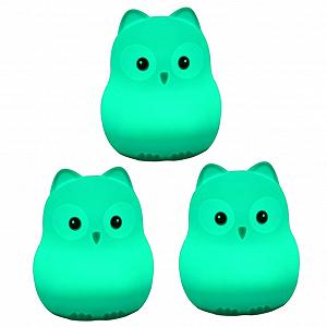 USB Ночник OSALADI 3st Eule Led-licht Силиконовая лампа Для детей Белый - Фото 1