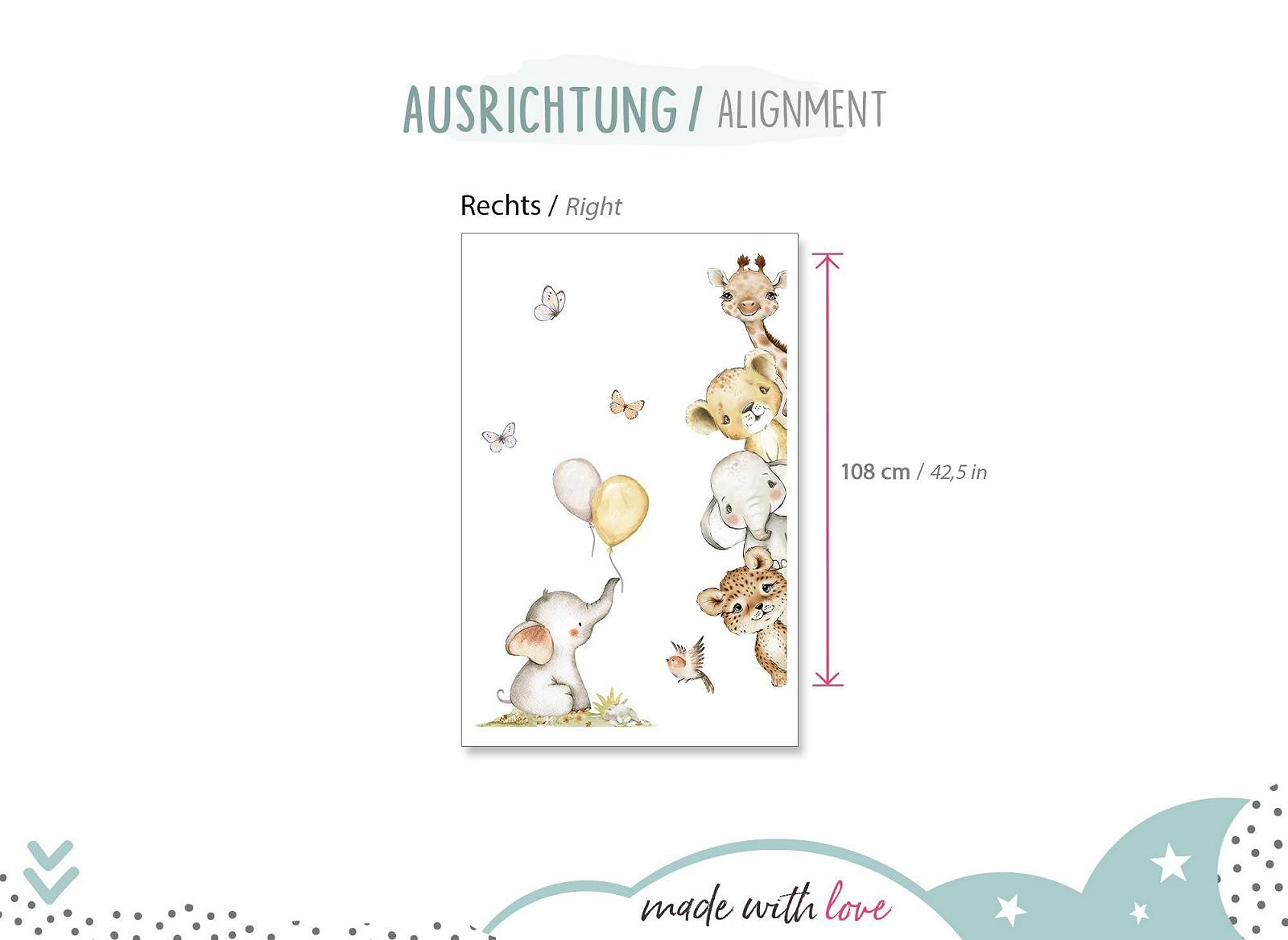 Наклейка на дверь Little Deco Safari Animals DL5080 Right, фото №3 Наклейка на дверь Little Deco Safari Animals DL5080 Right, фото №3