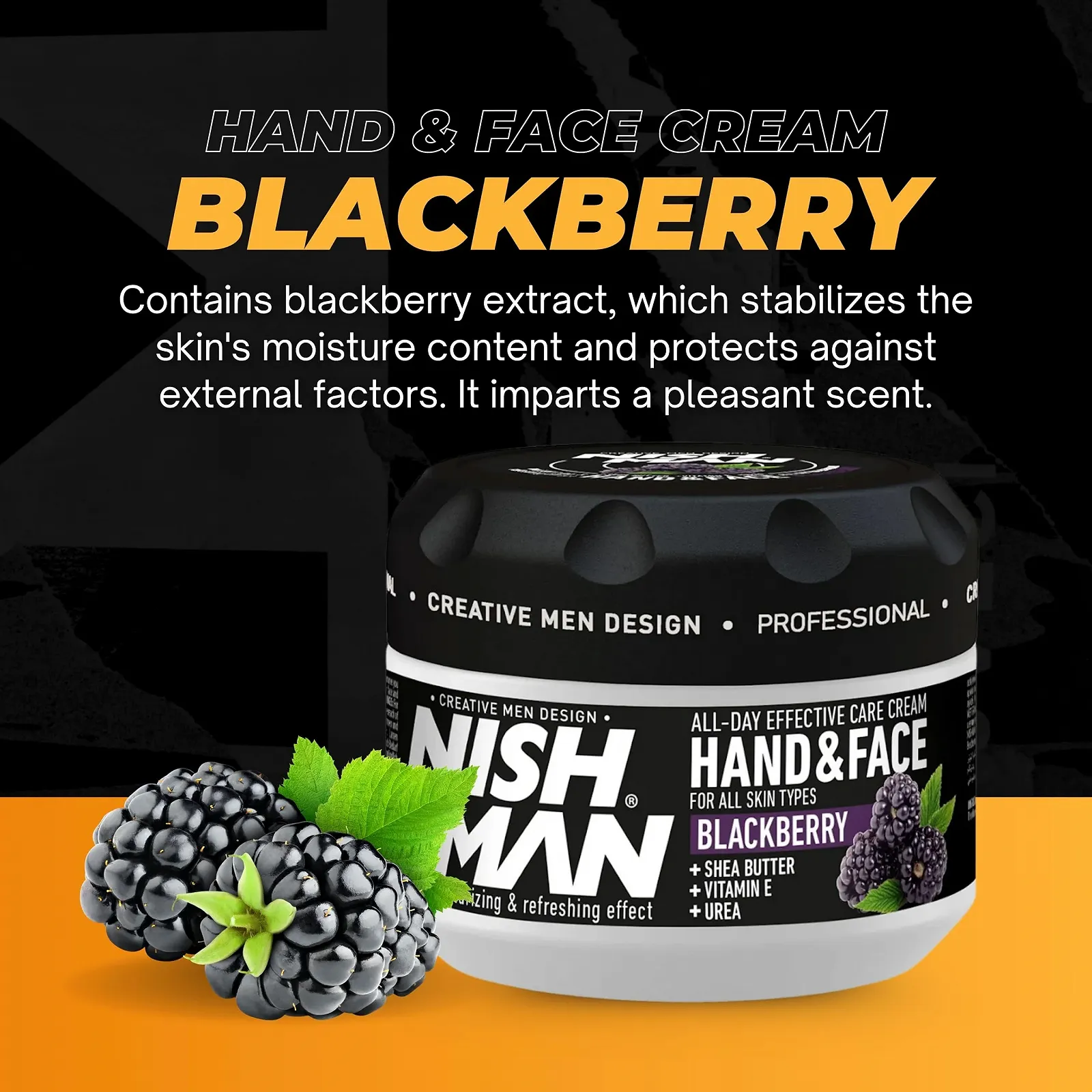 Крем Nishman для рук та обличчя Blackberry, 300 мл, фото №2