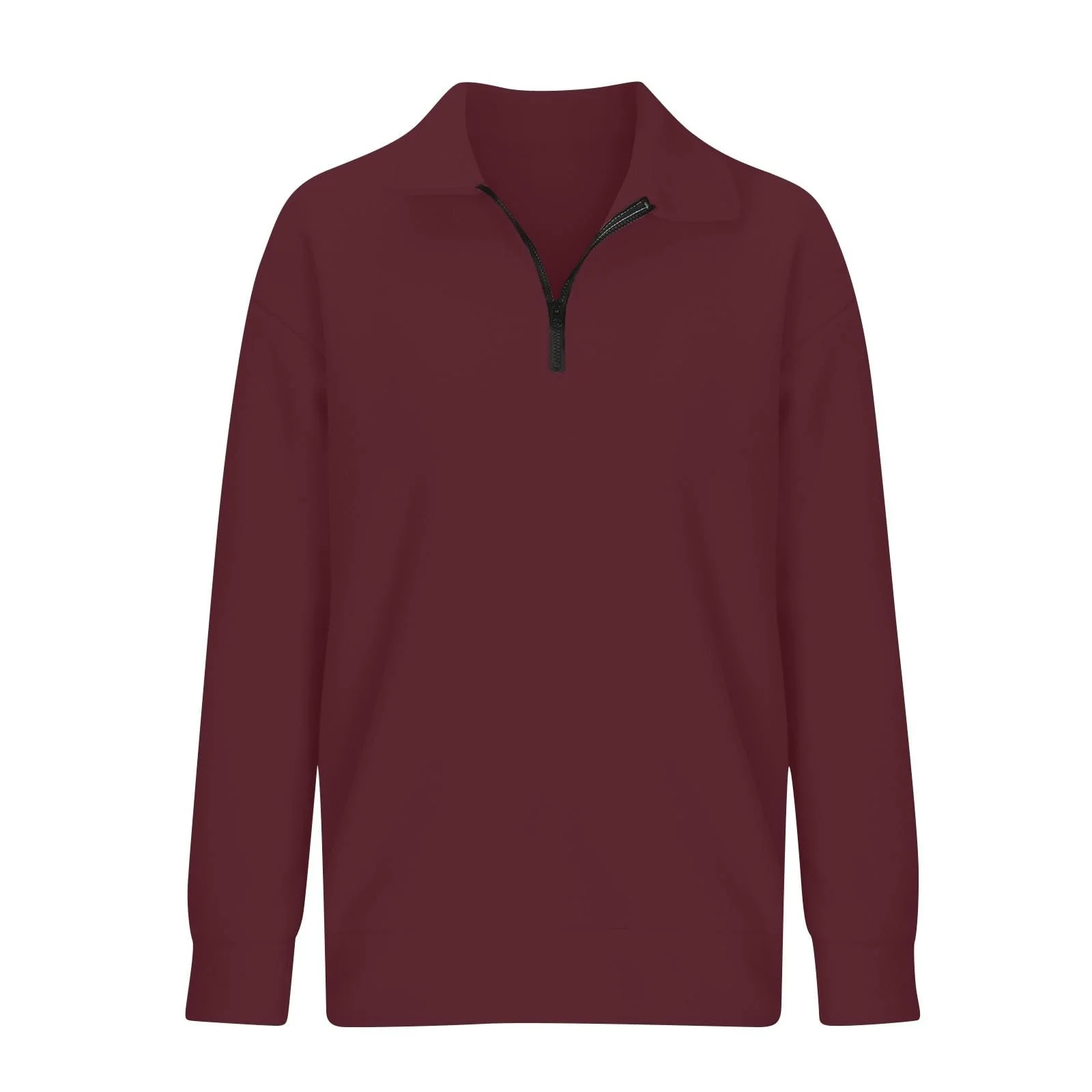 Женские свитшоты на полумолнии Повседневный Милый Спортивный Модный Молния Толстовка Четверть молнии Воротник Длинный рукав Y2K-наряды В стиле кантри Винтаж, фото №7