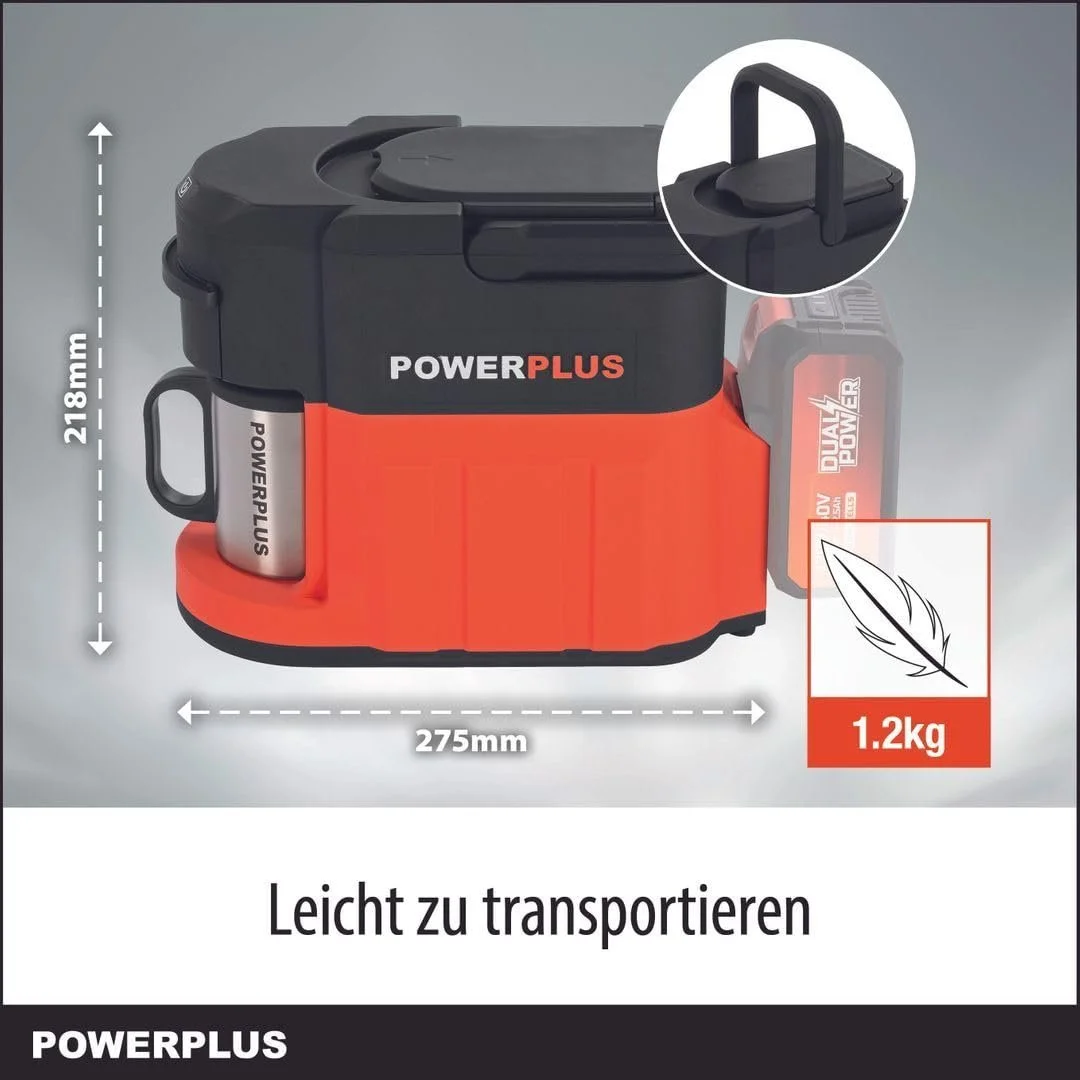 Кофеварка POWERPLUS 40 В, фото №3