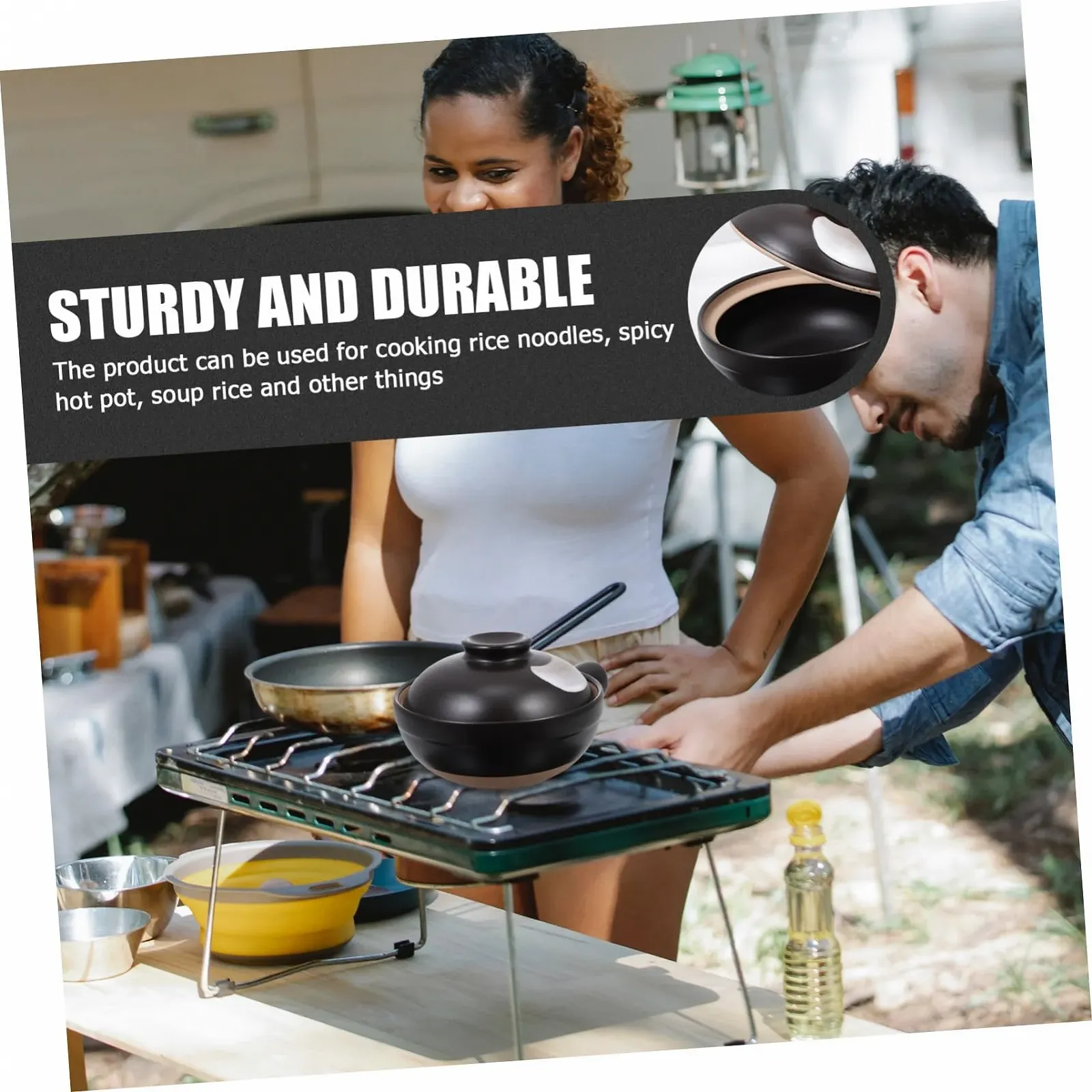 Ківш-кесероль Gatuida порцеляновий з ручкою для 1 особи, фото №6