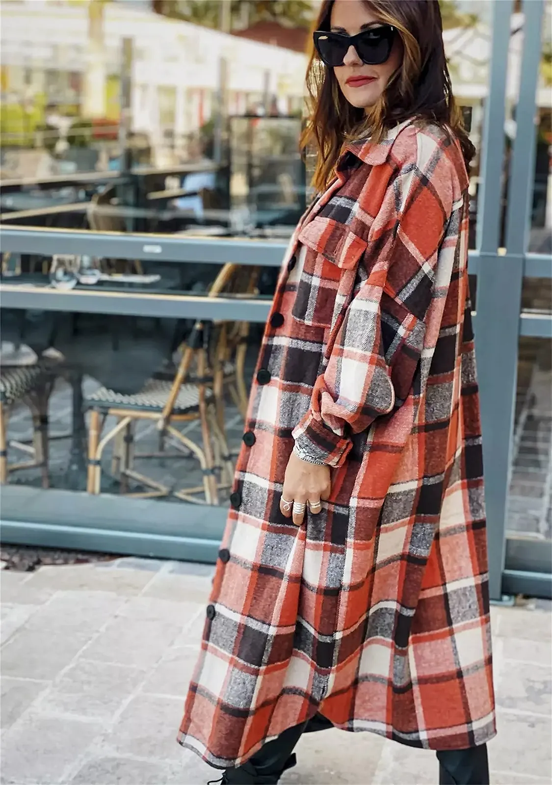 Пиджак Yming Женский Длинный С Лацканами Винтажный, фото №4 Пиджак Yming Женский Длинный С Лацканами Винтажный, фото №4