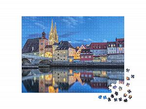 Пазл puzzleYOU Regensburg Исторический каменный мост, Регенсбург, Германия 1000 деталей synthetic.ua - Фото 1