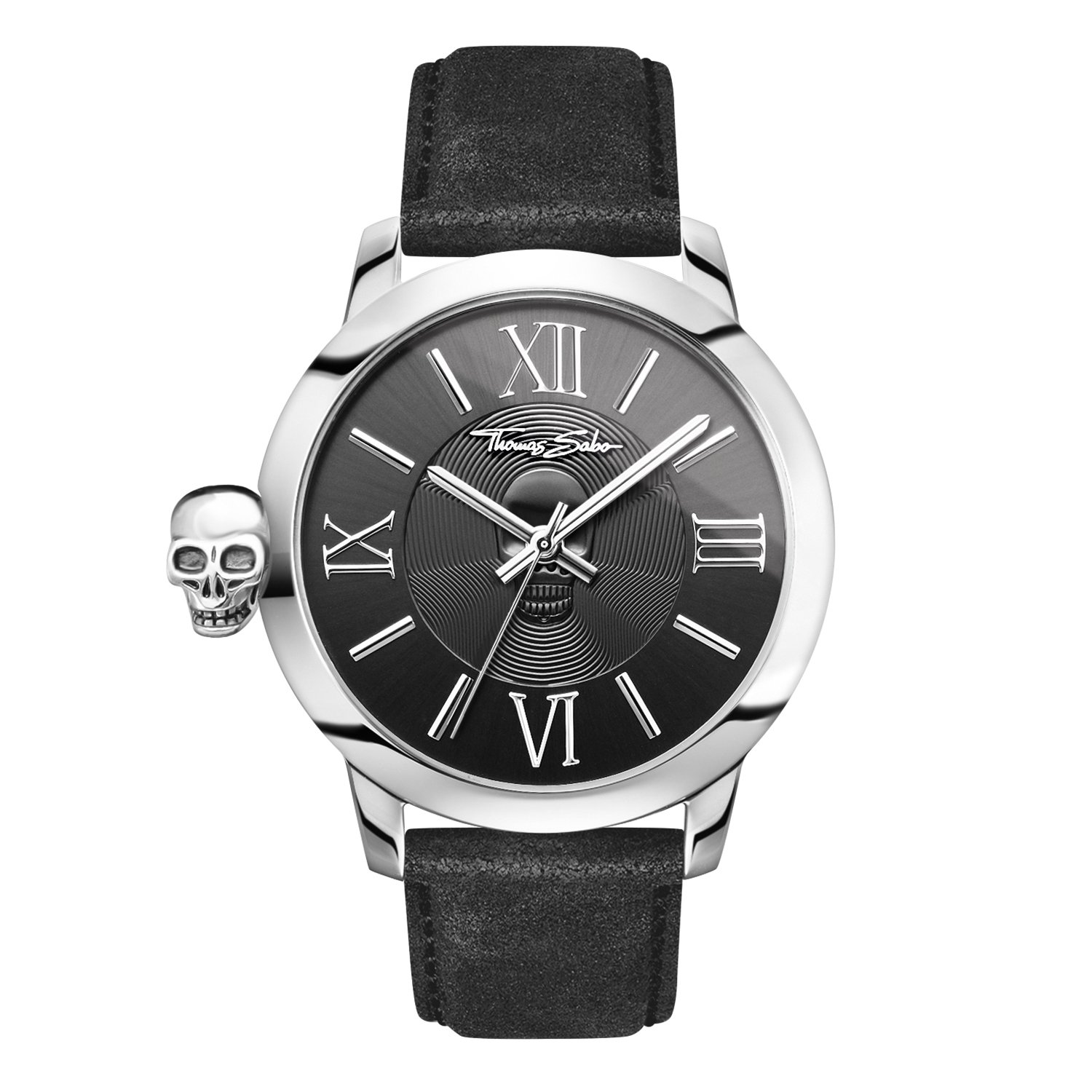 Годинник Thomas Sabo Rebel With Karma чорний сріблястий аналоговий кварцовий, фото №1