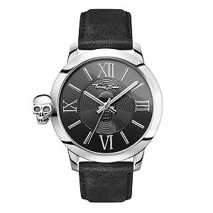 Часы Thomas Sabo Rebel With Karma черный серебристый кварцевые аналоговые - Фото 1