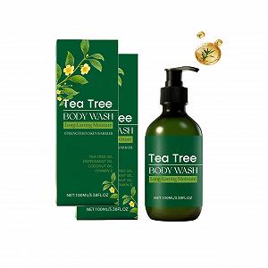 Гель для душу Tea Tree зволожувальний з олією чайного дерева для всіх типів шкіри 2 шт - Фото 1