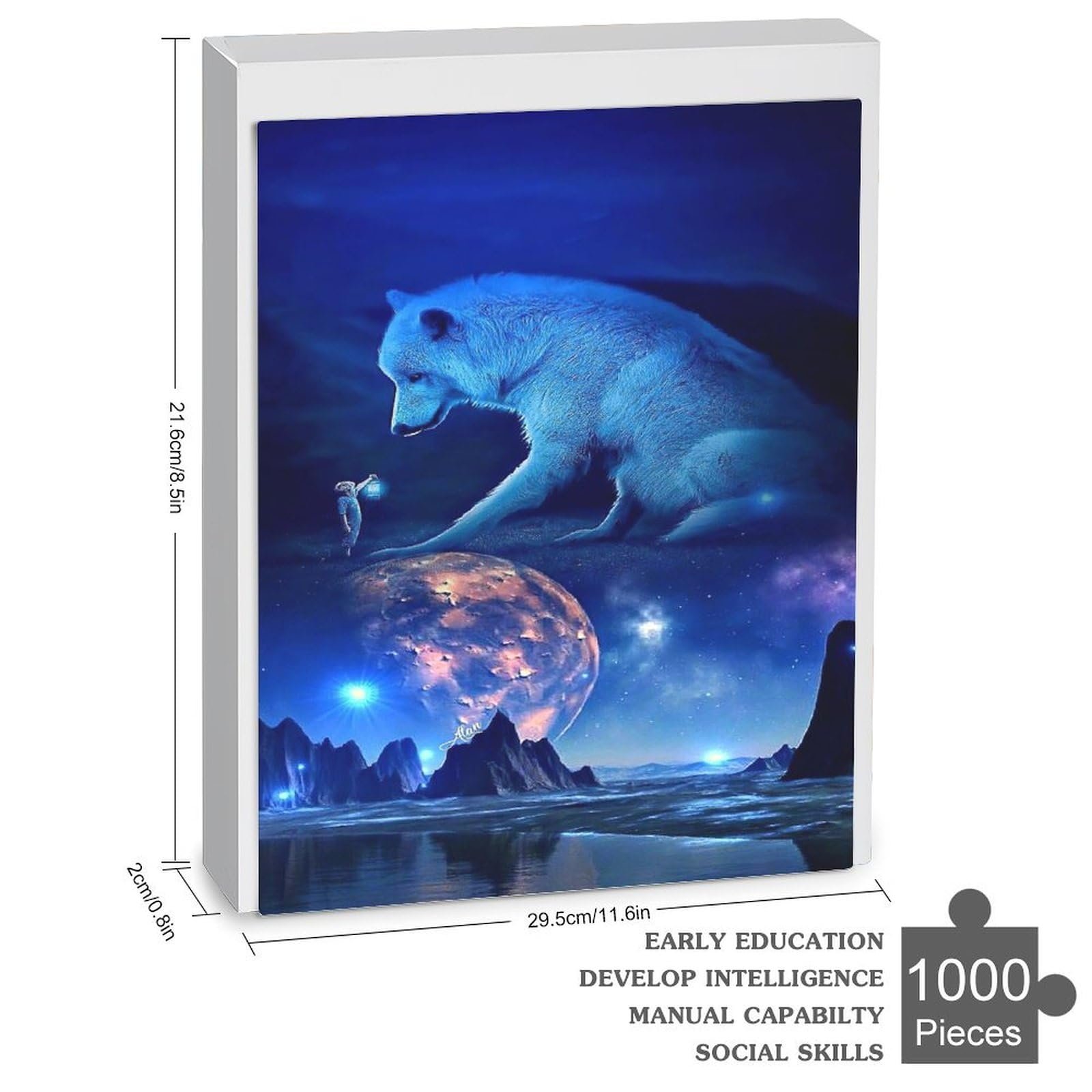 Пазл Wolf 1000 елементів дерев'яний від 12 років 78 x 53 см, фото №3