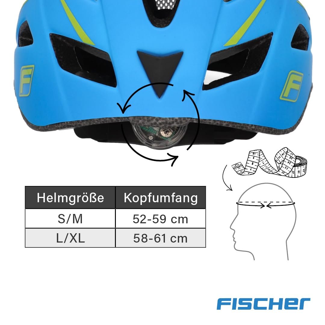Шлем Fischer City Urban, размер S/M или L/XL, с подсветкой, разные цвета, фото №5