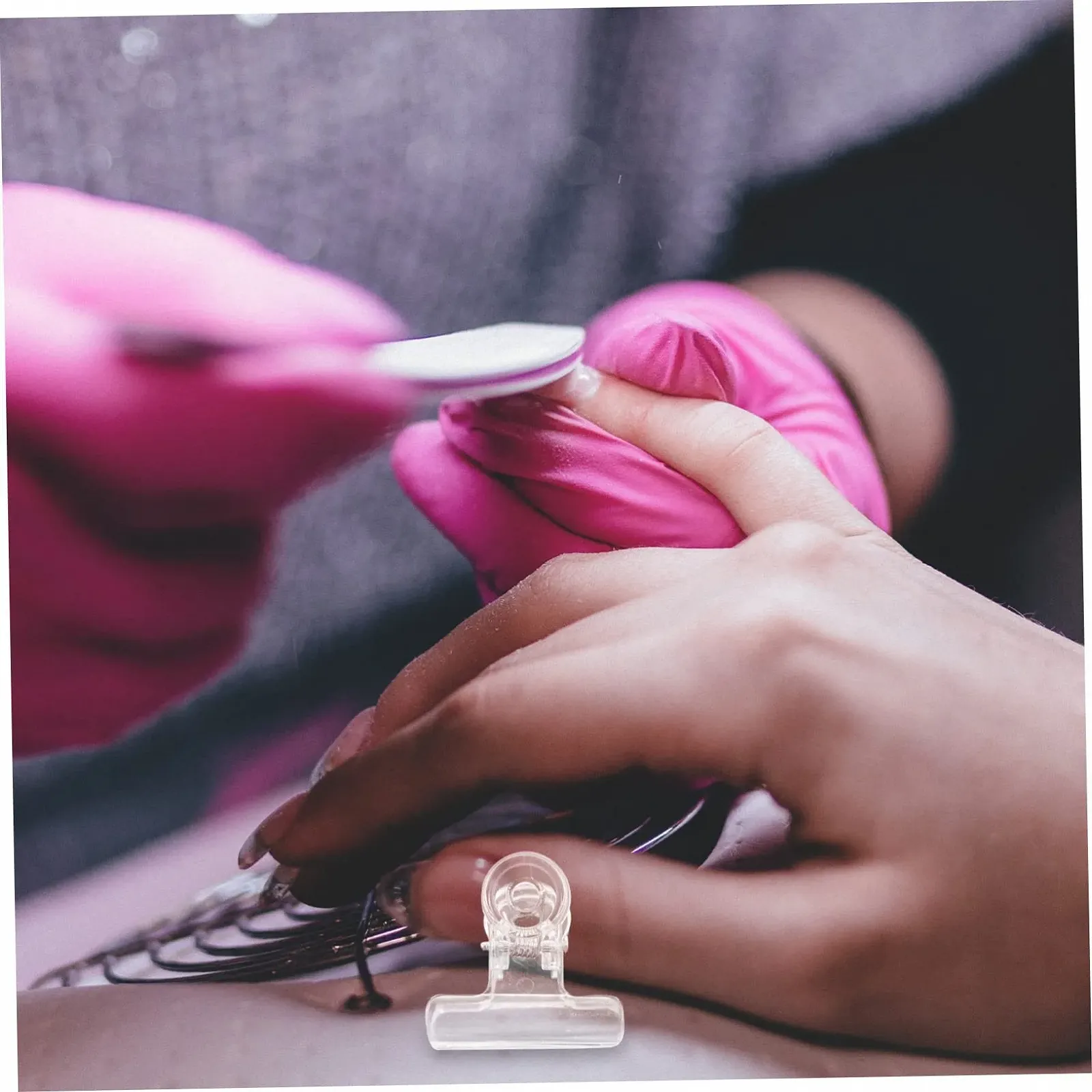 Клипсы для наращивания ногтей OATIPHO, 30 шт., прозрачные фиксаторы для ногтей для наращивания, многоразовые, фото №3