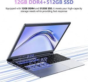 Ноутбук 15.6" SGIN X15 Intel Celeron N5095 RAM 12GB SSD 512GB Windows 11 (UKR) synthetic.ua - Фото 1