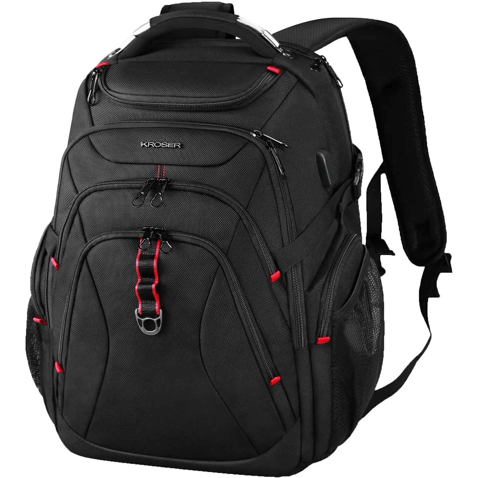 Рюкзак для ноутбука KROSER 17.3" Travel XL Business Daypack Heavy Duty Водонепроницаемый с RFID Черный, фото №1 Рюкзак для ноутбука KROSER 17.3" Travel XL Business Daypack Heavy Duty Водонепроницаемый с RFID Черный, фото №1