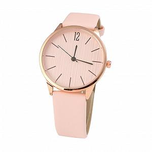 Жіночий годинник Шкіряний годинник Quartz PartyKindom Аналоговий Регульований Годинник для відпочинку Рожевий - Фото 1