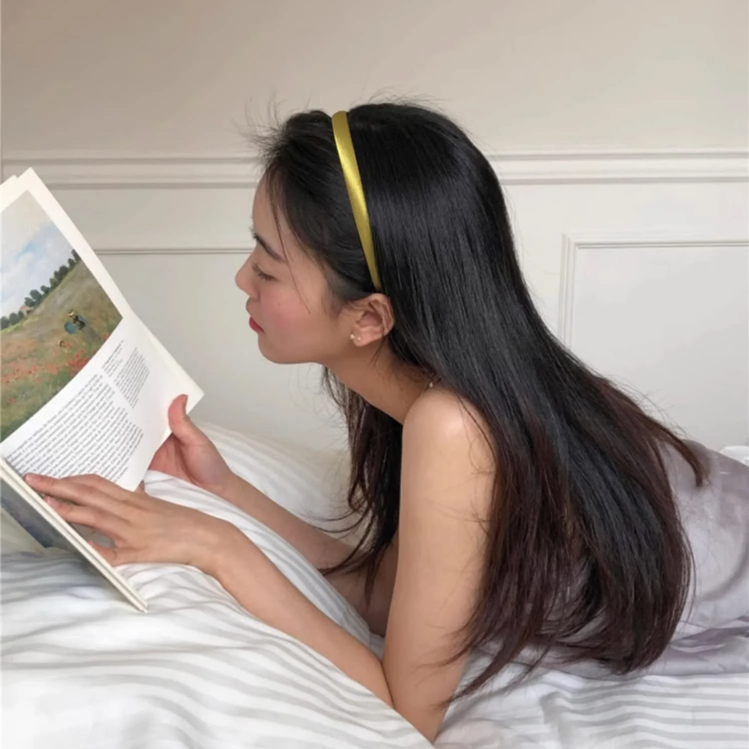 Обруч Атласный Однотонный, фото №5