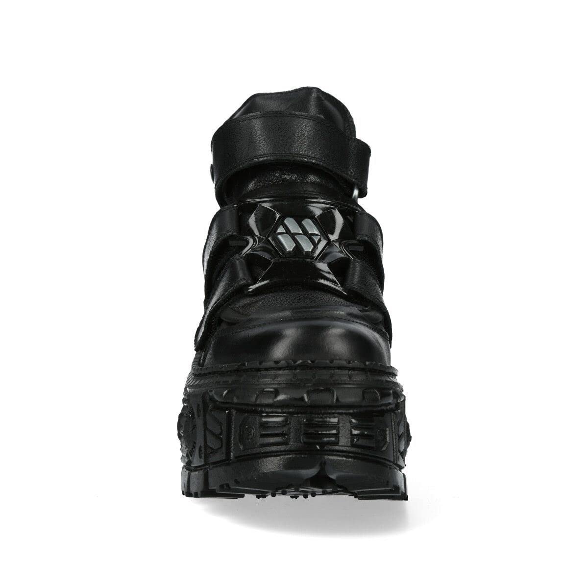 Ботинки New Rock WALL285-S2 Metallic Black Кожаные Gothic Punk Emo Унисекс, фото №4 Ботинки New Rock WALL285-S2 Metallic Black Кожаные Gothic Punk Emo Унисекс, фото №4