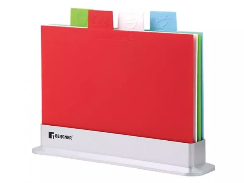 Набор цветных разделочных досок 5 предметов Bergner Colors BG-39951-MT, фото №1
