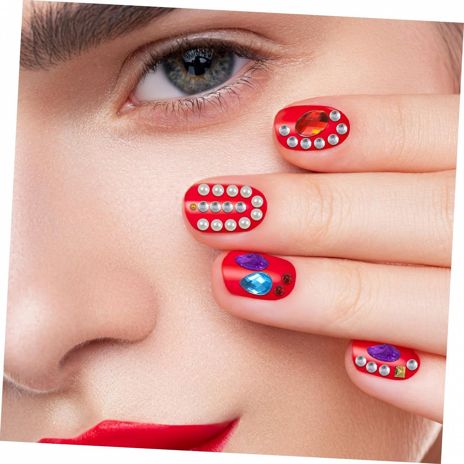 Стразы для маникюра NUOBESTY, 12 ячеек, блестящие, фото №7