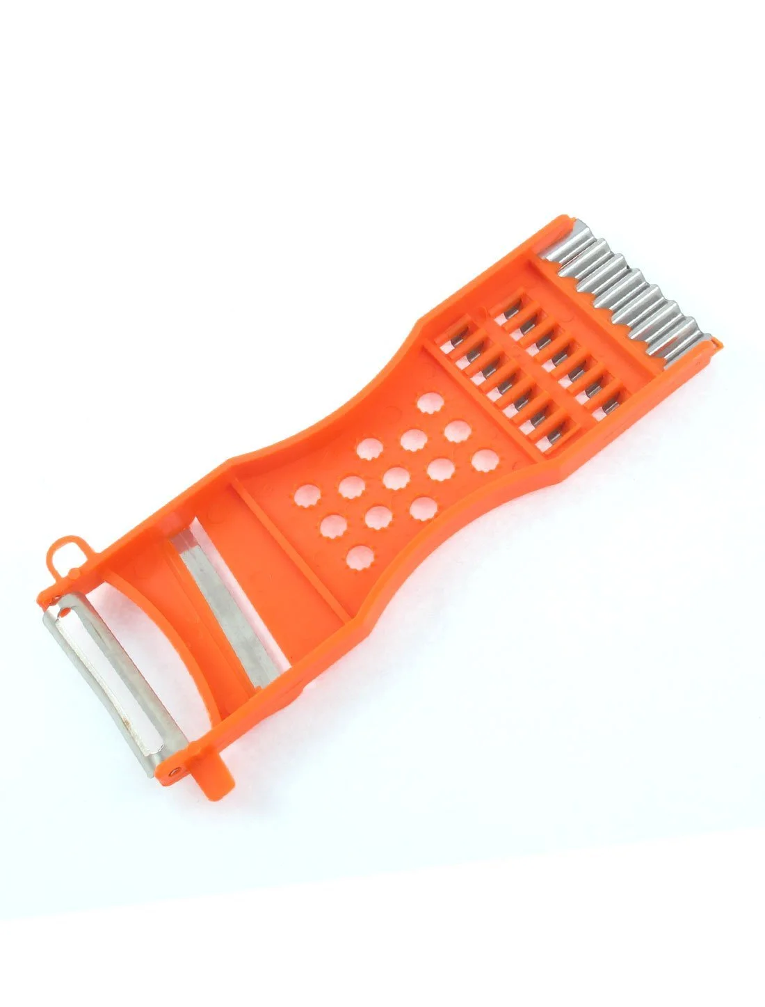 Тертка sourcingmap Овочева Фруктова 17 см Помаранчевий, фото №2