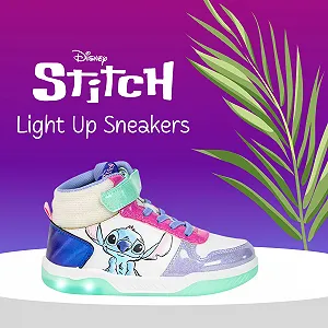 Диснеевская Кроссовки Stitch для девочек, высокие synthetic.ua - Фото 1