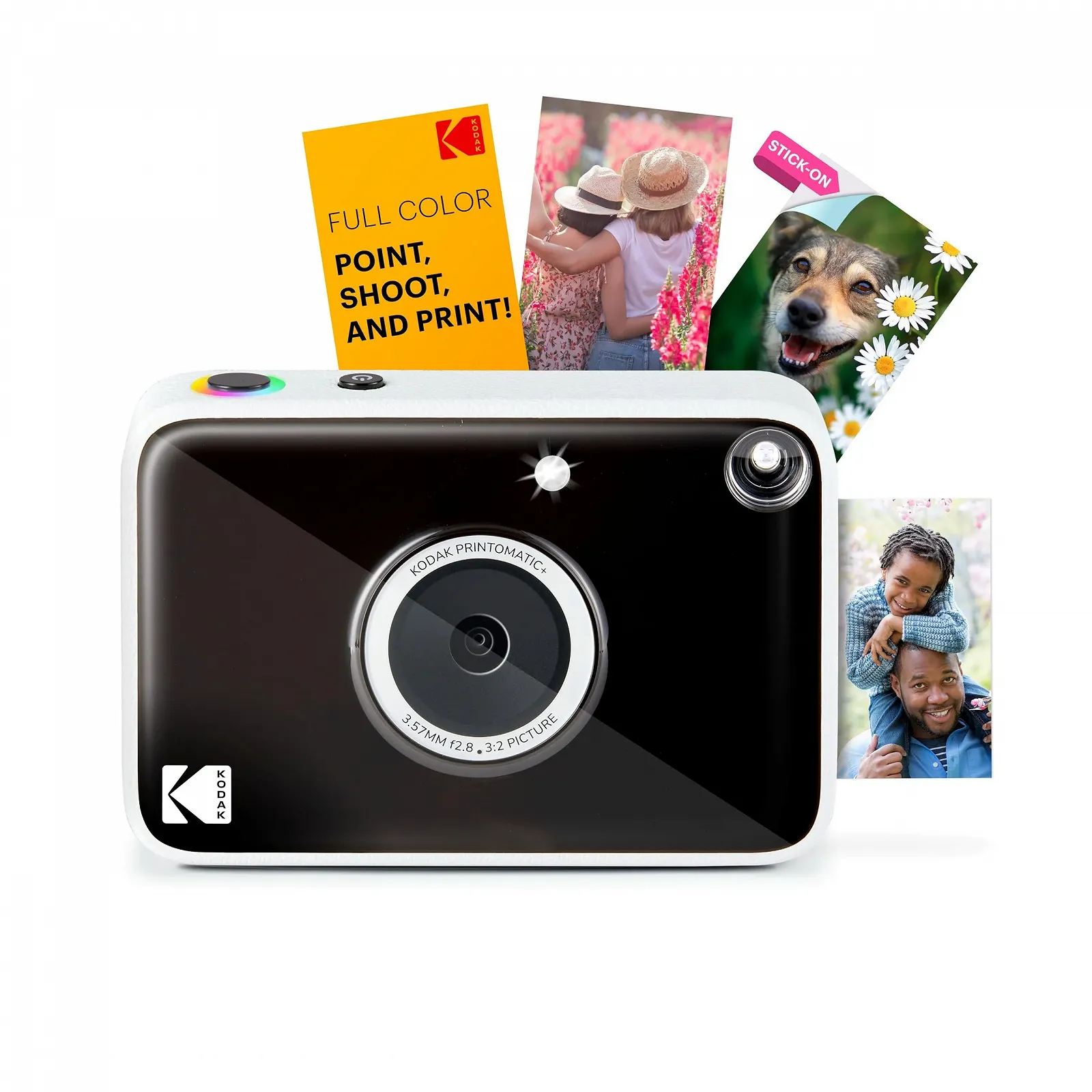 Цифровая фотокамера мгновенной печати Kodak Printomatic+ 10MP Black с бумагой Zinc 2x3" (5.1x7.5 см), фото №1