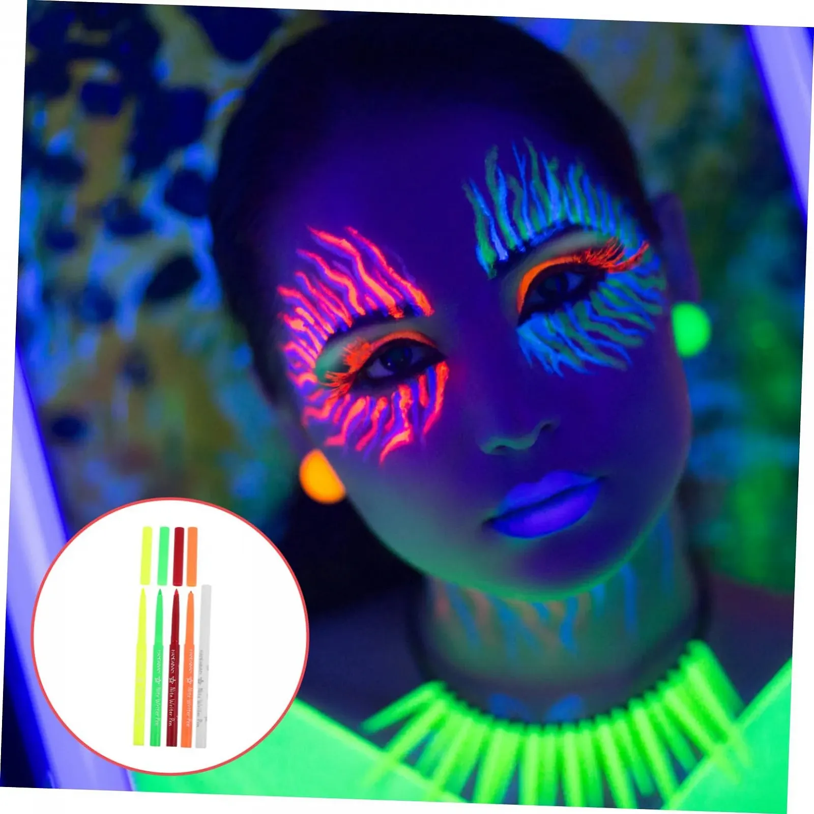 Підводка FRCOLOR Halloween Farbstift Eyeliner Fluoreszenz Liner Stern Eyeliner Stempel Augen Kosmetikstift, фото №6