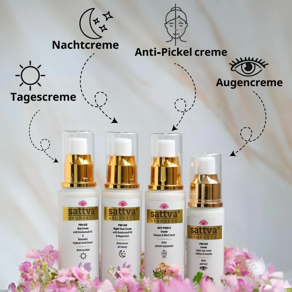Денний крем для обличчя Sattva Pro-Age проти зморшок з олією кумкумаді Anti-Ageing Moisturiser, фото №5