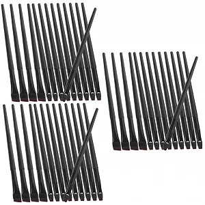 Пензлі minkissy 48 шт. для підводки очей, макіяжу, плоска головка - Фото 1