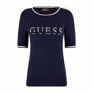 Футболка Guess Cate Logo Marine жіноча - Фото 1