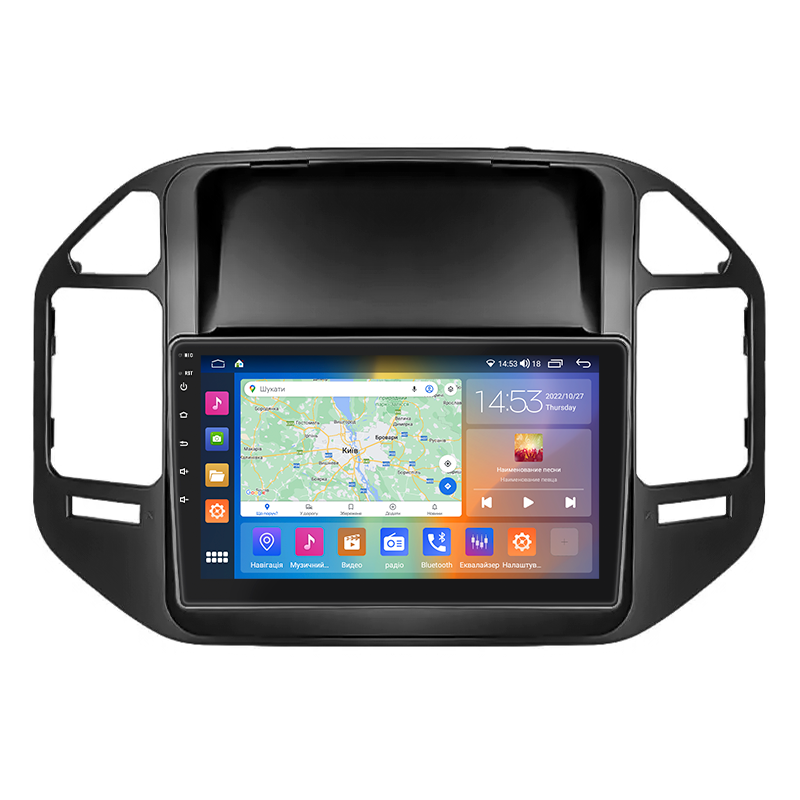Станна магнітола Lesko 9 Mitsubishi Pajero III Рестайлінг 2002-2006 2/32Gb CarPlay 4G Wi-Fi GPS Prime, фото №1